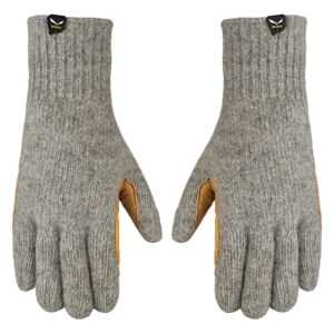 Salewa Walk Wool Leather Gloves XL šedá