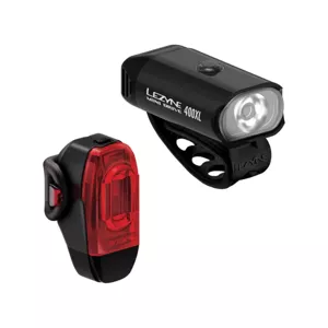 LEZYNE set světel - MINI DRIVE 400XL / KTV DRIVE+ PAIR - černá