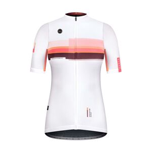 GOBIK Cyklistický dres s krátkým rukávem - STARK ROSEWOOD LADY - bordó/růžová/bílá XL
