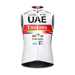 GOBIK Cyklistická vesta - UAE 2021 PLUS 2.0 - bílá/červená 2XL