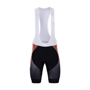 BONAVELO Cyklistické kalhoty krátké s laclem - COFIDIS 2020 - červená/černá 5XL