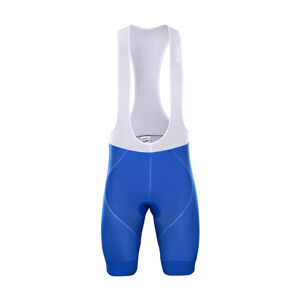 Bonavelo Cyklistické kalhoty krátké s laclem - QUICKSTEP 2020 - modrá S