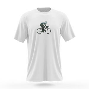 NU. by Holokolo Cyklistické triko s krátkým rukávem - BEHIND BARS - bílá/zelená L
