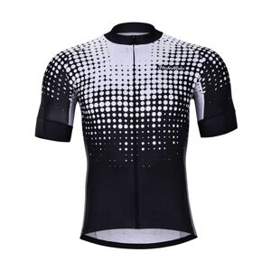 HOLOKOLO Cyklistický dres s krátkým rukávem - FROSTED - černá/bílá XS