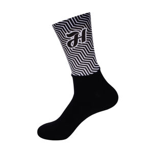 HOLOKOLO Cyklistické ponožky klasické - DAYBREAK - bílá/černá S-M