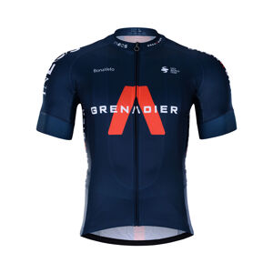 BONAVELO Cyklistický dres s krátkým rukávem - INEOS GRENADIERS '21 - modrá/černá/červená 4XL
