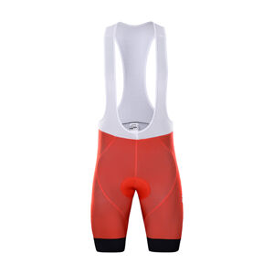 BONAVELO Cyklistické kalhoty krátké s laclem - COFIDIS 2021 - červená/bílá 3XL