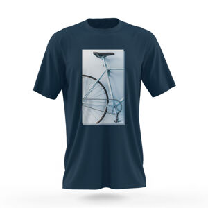 NU. by Holokolo Cyklistické triko s krátkým rukávem - DON'T QUIT - modrá XL