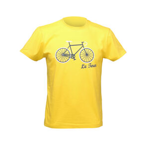 NU. BY HOLOKOLO Cyklistické triko s krátkým rukávem - LE TOUR LEMON - žlutá XL