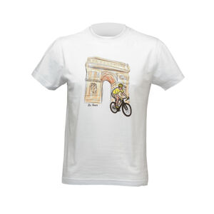 NU. by Holokolo Cyklistické triko s krátkým rukávem - LE TOUR PARIS - bílá M