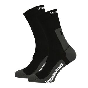 Horsefeathers bike ponožky Cadence Long 11 - černá