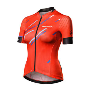 MONTON Cyklistický dres s krátkým rukávem - COLORE PIOGGIA LADY - červená XL