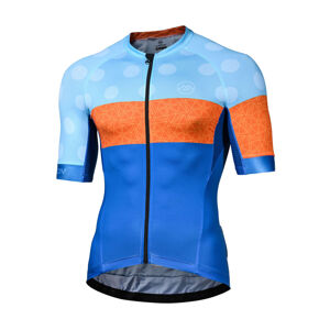 Monton Cyklistický dres s krátkým rukávem - CLIMBING FLOWER - modrá