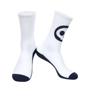 MONTON Cyklistické ponožky klasické - SKULL - modrá/bílá UNI