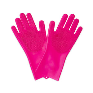 Muc-Off Deep Scrubber Gloves L růžová