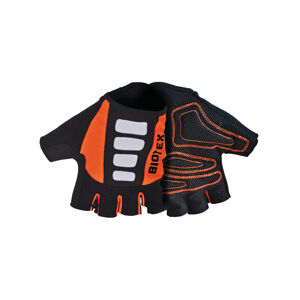 Biotex Cyklistické rukavice krátkoprsté - MESH RACE  - černá/oranžová