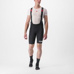 CASTELLI Cyklistické kalhoty krátké s laclem - PREMIO BLACK LTD EDITION - černá/bílá L