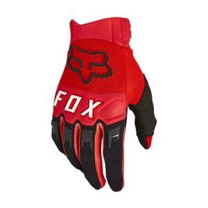 FOX Cyklistické rukavice dlouhoprsté - DIRTPAW GLOVE - červená/černá M