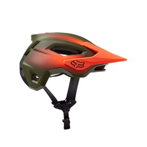 FOX Cyklistická přilba - SPEEDFRAME PRO FADE - zelená/oranžová (55–59 cm)