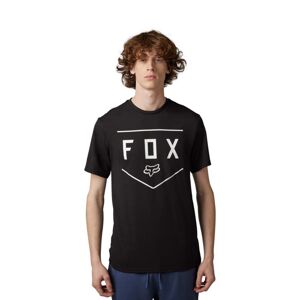 FOX Cyklistické triko s krátkým rukávem - SHIELD - černá S