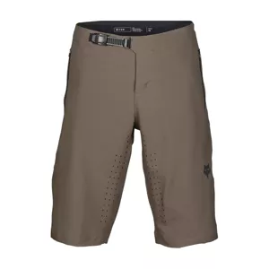 FOX Cyklistické kalhoty krátké bez laclu - DEFEND - hnědá 34