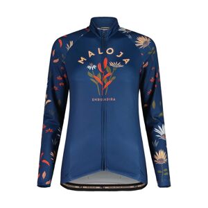 MALOJA Cyklistický dres s dlouhým rukávem letní - GANESM. 1/1 LADY - modrá S