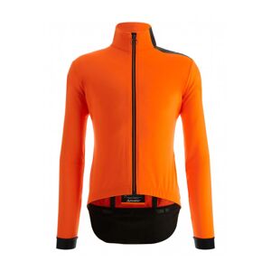 SANTINI Cyklistická zateplená bunda - VEGA MULTI - oranžová/černá 4XL