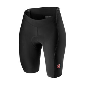 CASTELLI Cyklistické kalhoty krátké bez laclu - VELOCISSIMA 2 LADY - černá/tyrkysová XS