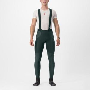 CASTELLI Cyklistické kalhoty dlouhé s laclem - SORPASSO RoS - zelená XL