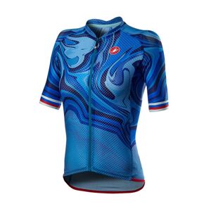 CASTELLI Cyklistický dres s krátkým rukávem - CLIMBER'S 2.0 LADY - modrá XL