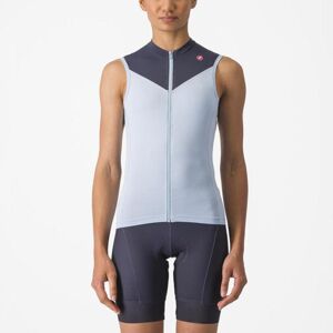 CASTELLI Cyklistický dres bez rukávů - SOLARIS - světle modrá S
