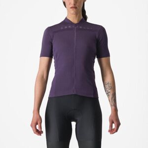 CASTELLI Cyklistický dres s krátkým rukávem - ANIMA 4 - fialová XS