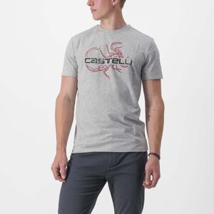 CASTELLI Cyklistické triko s krátkým rukávem - FINALE - šedá XS