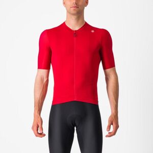 CASTELLI Cyklistický dres s krátkým rukávem - ESPRESSO - červená S