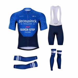 BONAVELO Cyklistický mega set - QUICKSTEP 2021 - bílá/modrá