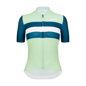 SANTINI Cyklistický dres s krátkým rukávem - ECO SLEEK NEW BENGAL - světle zelená/zelená 3XL