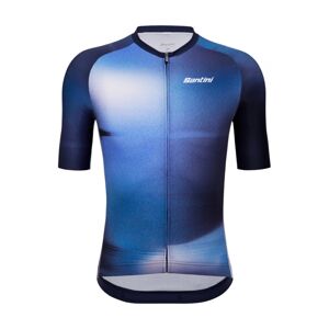 SANTINI Cyklistický dres s krátkým rukávem - OMBRA - modrá 2XL