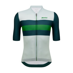 SANTINI Cyklistický dres s krátkým rukávem - ECO SLEEK NEW BENGAL  - světle zelená 2XL