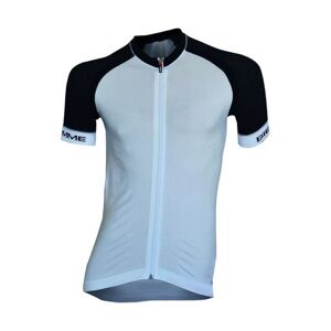 BIEMME Cyklistický dres s krátkým rukávem - SEAMLESS  - bílá/černá