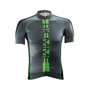 BIEMME Cyklistický dres s krátkým rukávem - POISON  - zelená/šedá