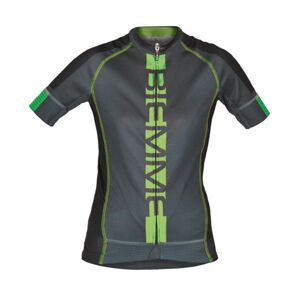 Biemme Cyklistický dres s krátkým rukávem - POISON LADY - zelená/šedá