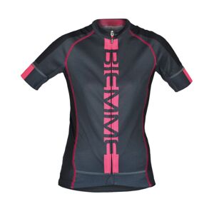 Biemme Cyklistický dres s krátkým rukávem - POISON LADY - šedá/růžová