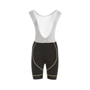 Biemme Cyklistické kalhoty krátké s laclem - FLEX LADY - černá/zelená/bílá