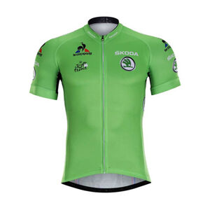 BONAVELO Cyklistický dres s krátkým rukávem - TOUR DE FRANCE - zelená 3XL
