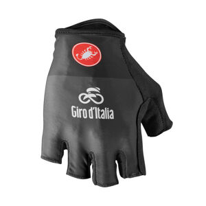 CASTELLI Cyklistické rukavice krátkoprsté - GIRO D'ITALIA - černá XL