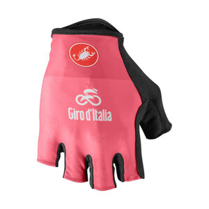 CASTELLI Cyklistické rukavice krátkoprsté - GIRO D'ITALIA - růžová XL