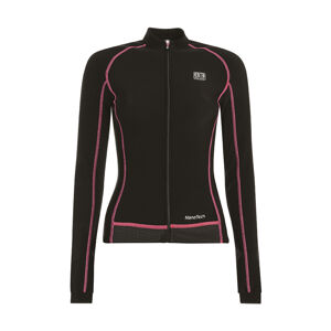 BIEMME Cyklistický dres s dlouhým rukávem zimní - FLEX LADY WINTER  - růžová/černá 2XS