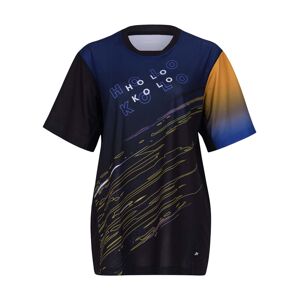 HOLOKOLO Cyklistický dres s krátkým rukávem - UNIVERSE MTB - hnědá/černá 2XS