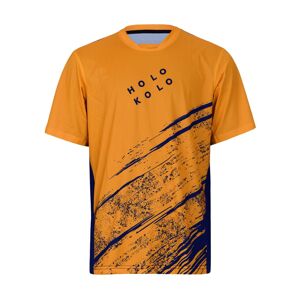 HOLOKOLO Cyklistický dres s krátkým rukávem - UNIVERSE MTB - oranžová/černá S