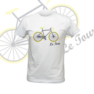 NU. BY HOLOKOLO Cyklistické triko s krátkým rukávem - LE TOUR LEMON - bílá L